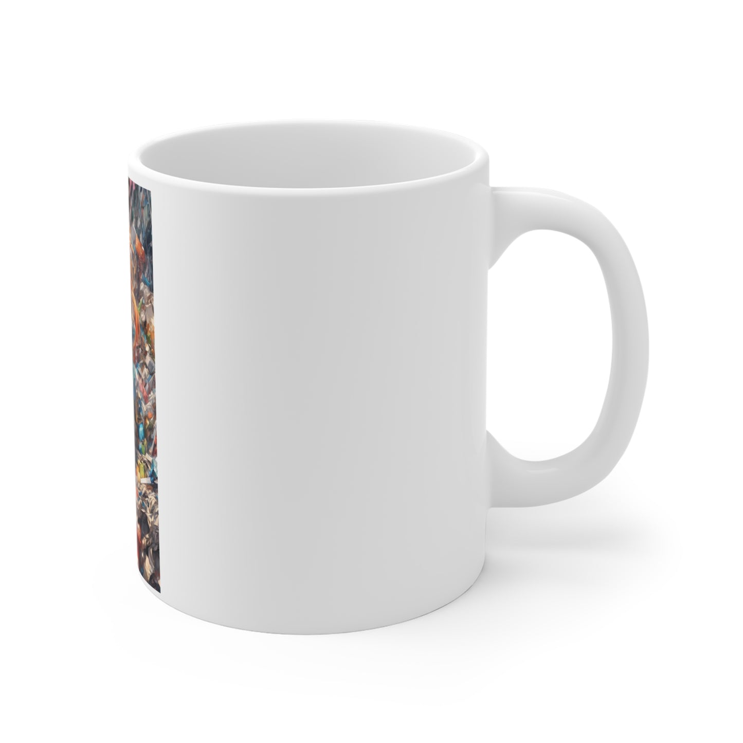 Recycling Rescue Anime Heroine Colorful Eco Art Coffee Mug
