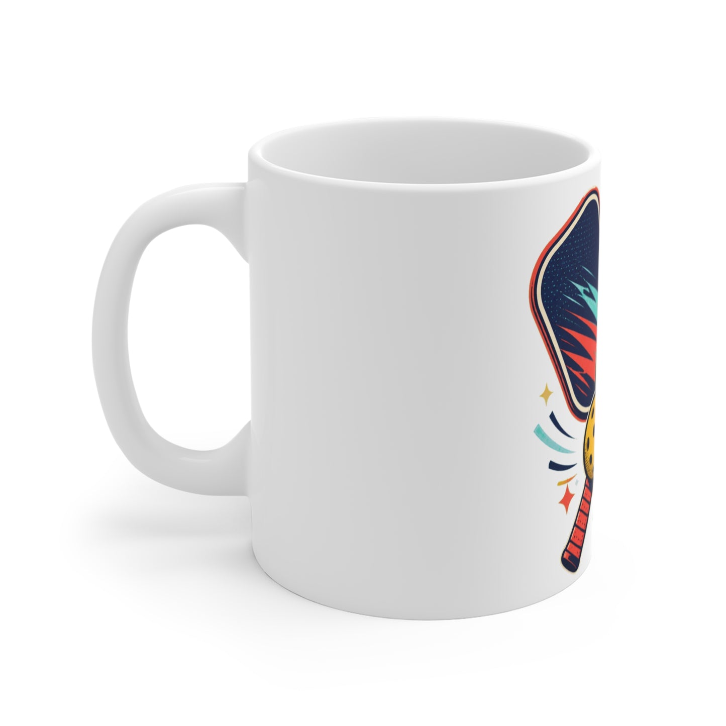 Retro Pickleball Paddles Recreational Sports Coffee Mug