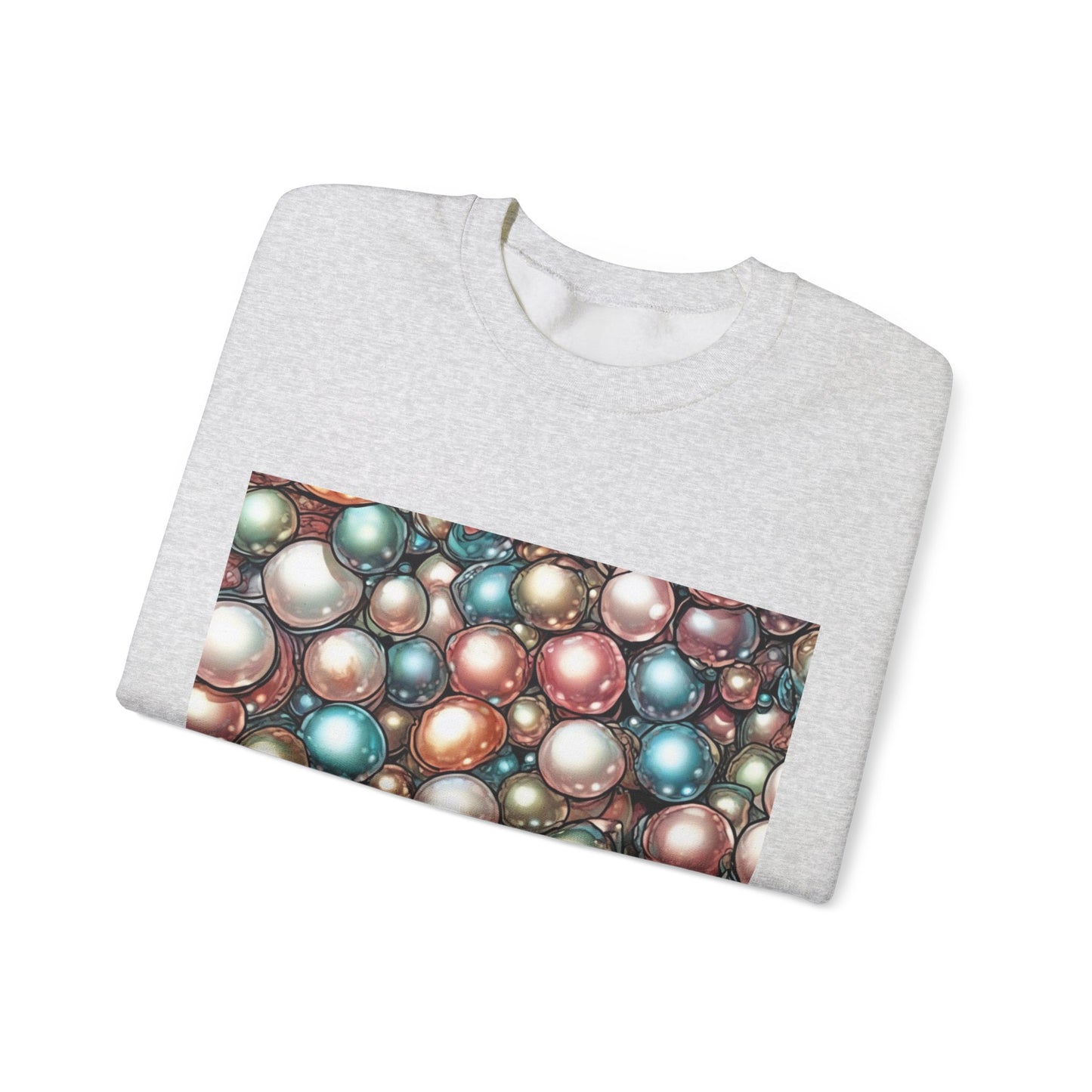 Rainbow Pearl Marble Abstract Gift Art Sweatshirt