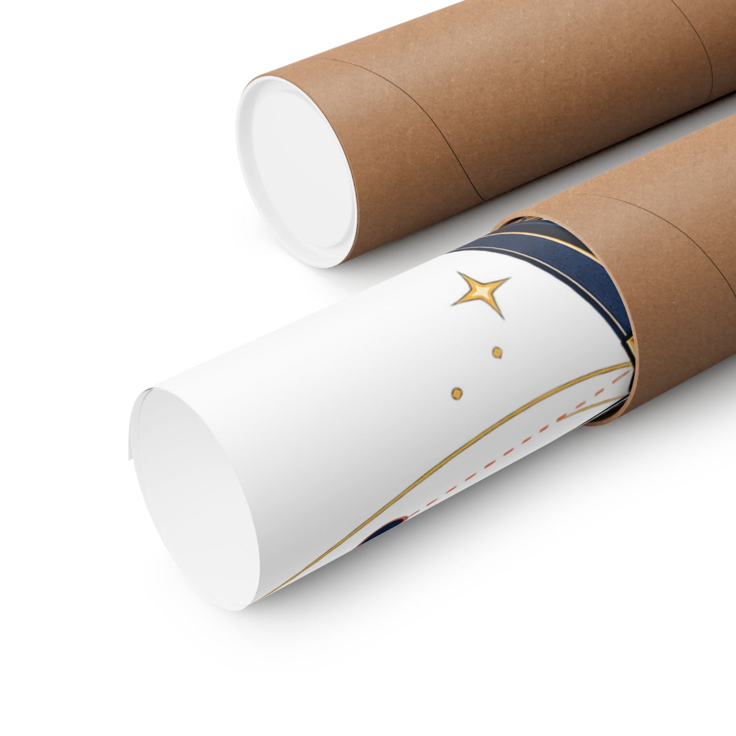 Vintage Telescope Celestial Astronomy Poster
