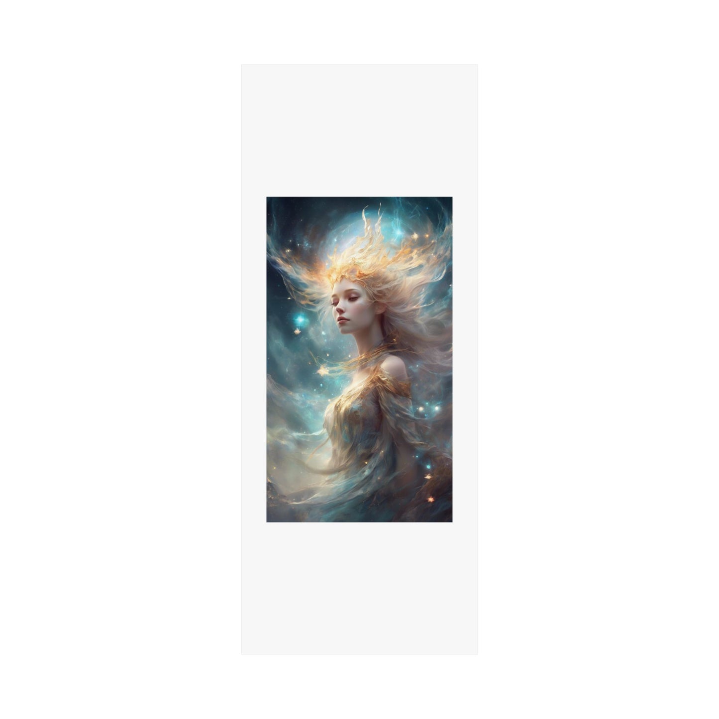 Solar Celestial Spirit Fantasy Portrait Poster