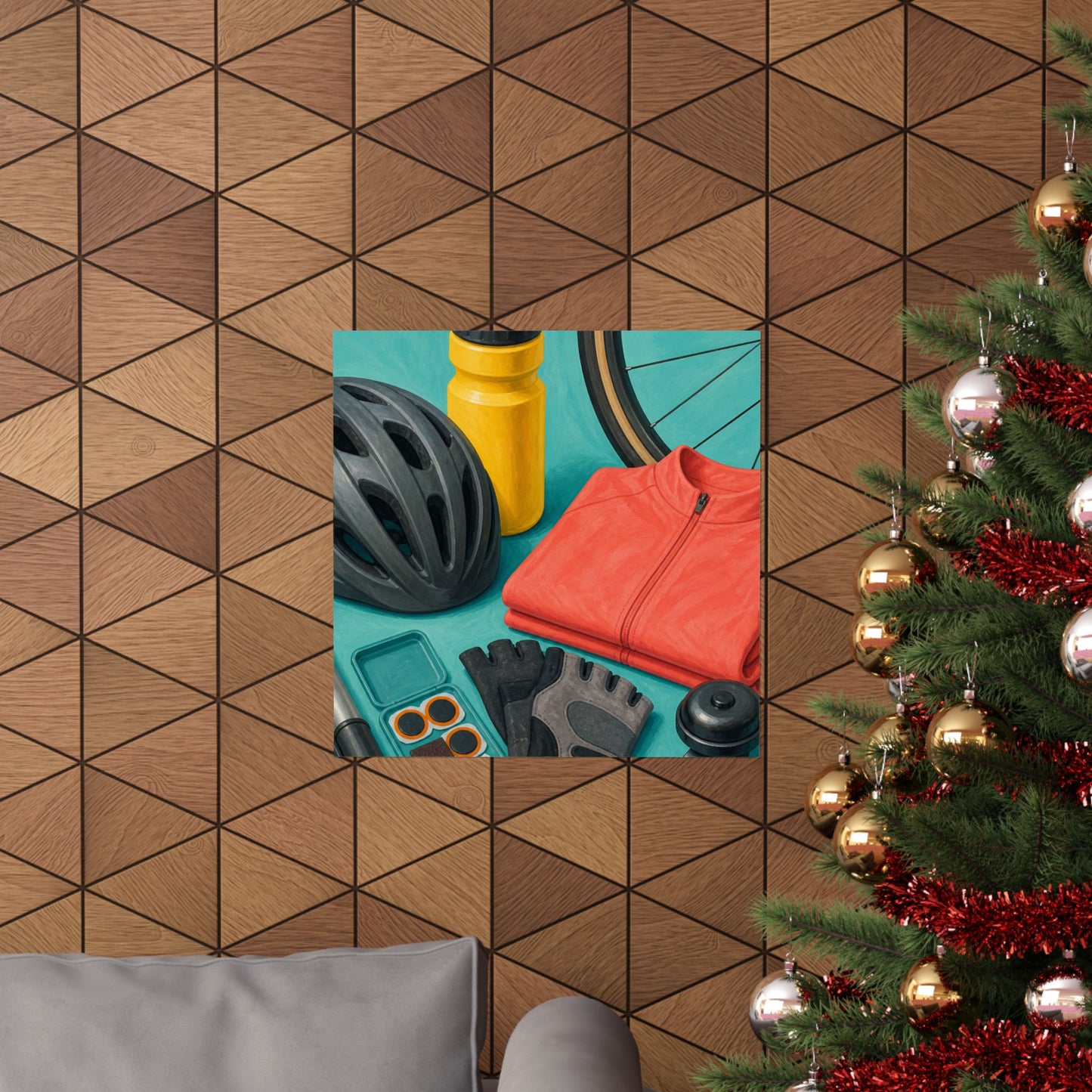 Colorful Cycling Gear Hobby Poster