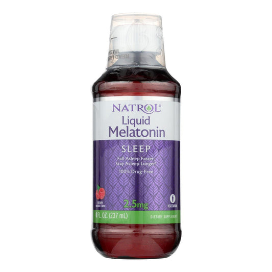 Natrol® Liquid Sleep – 2.5 mg Melatonin – Berry Flavor 8 Fl oz