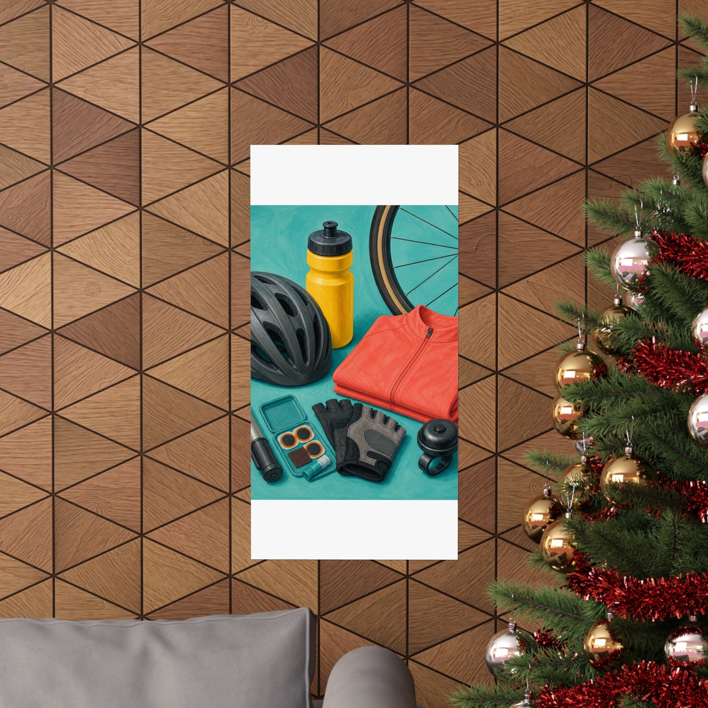 Colorful Cycling Gear Hobby Poster