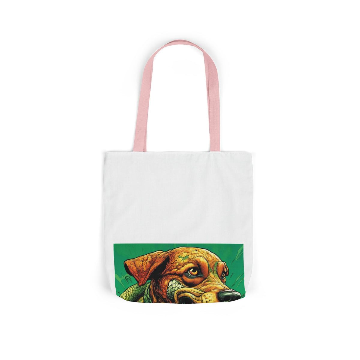 Serpent Guardian Dog Bold Fantasy Creature Tote Bag