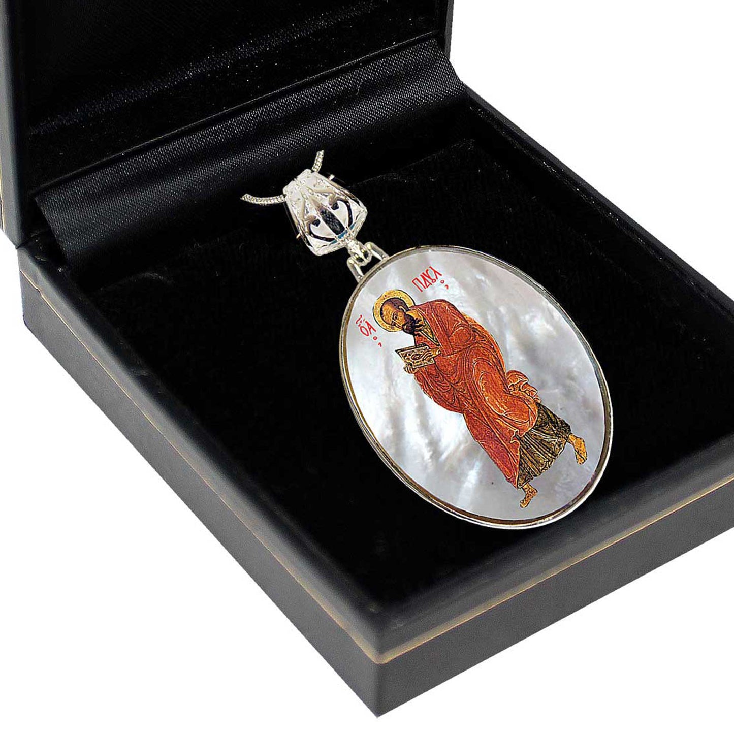 Saint Paul Silver Plated Mother of Pearl Necklace - 43035