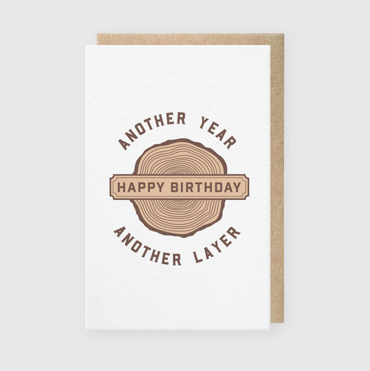 Another Year, Another Layer Greeting Card
