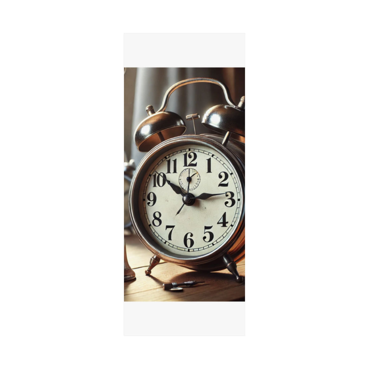 Vintage Alarm Clock Morning Routine Classic Clock Poster