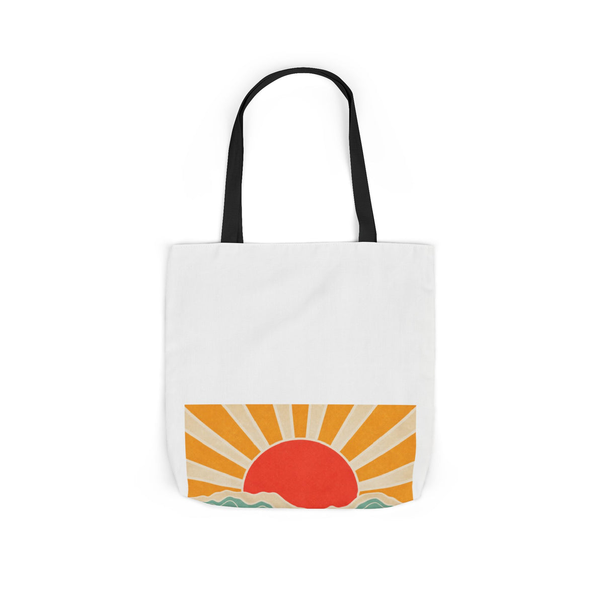 Topographic Sunrise Modern Outdoor Adventure Tote Bag