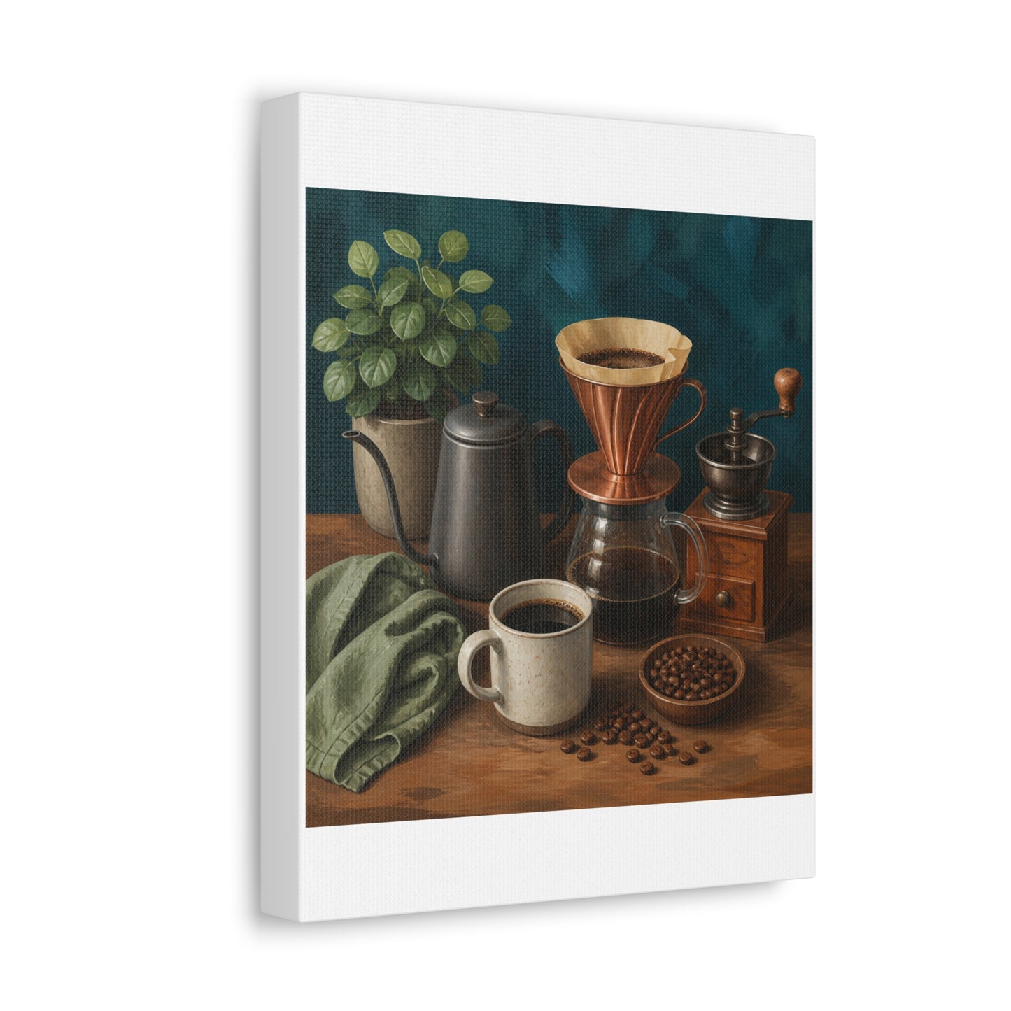 Warm Home Coffee Brewing Art Canvas Art