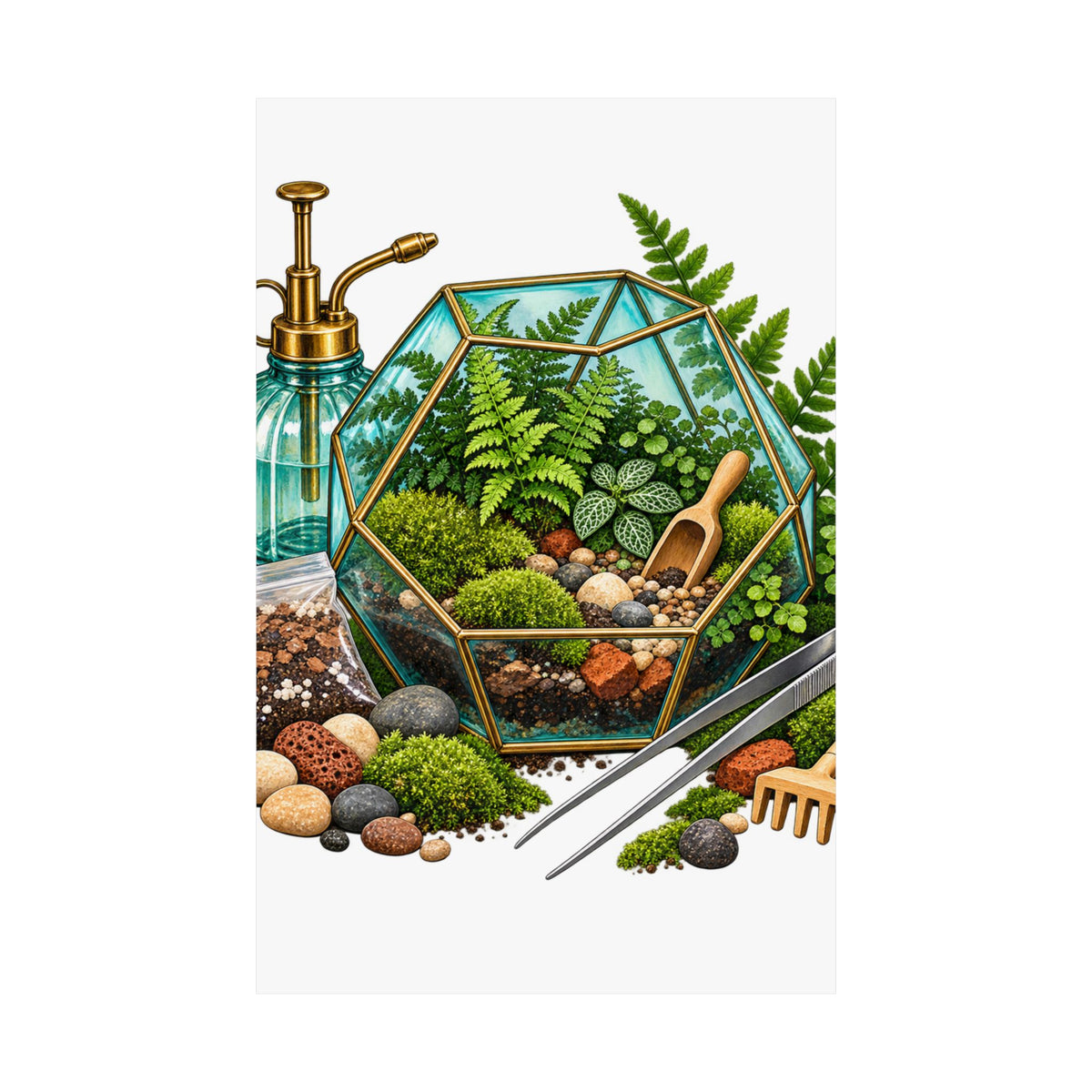 Fern Terrarium Building Workshop Poster