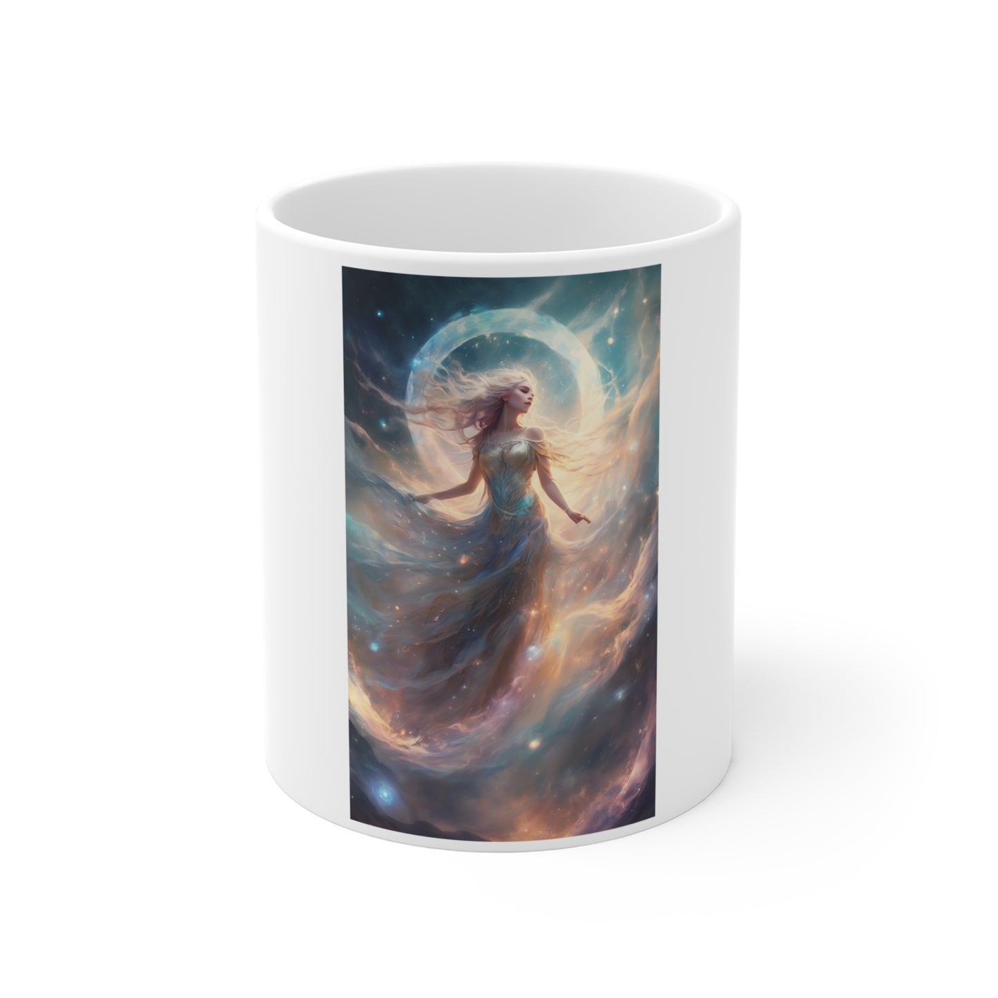 Moonlit Celestial Dancer Fantasy Portrait Coffee Mug