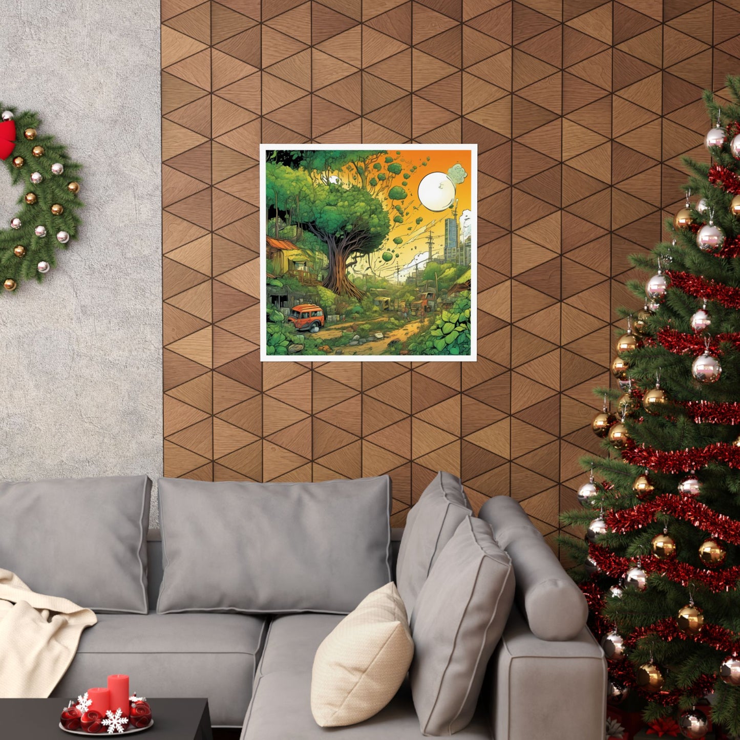 Cottage Road Landscape Nature Gift Art Poster
