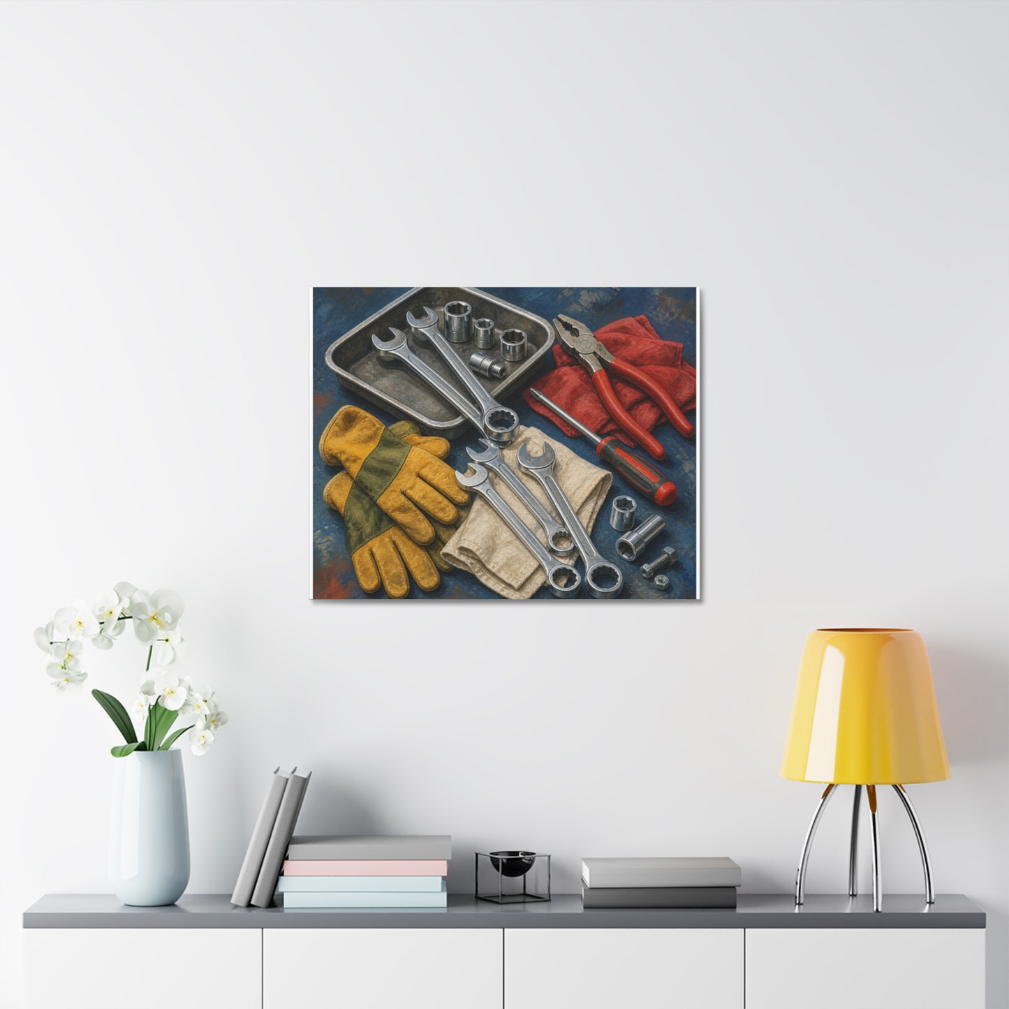 Classic Mechanic Hand Tools Art Canvas Art