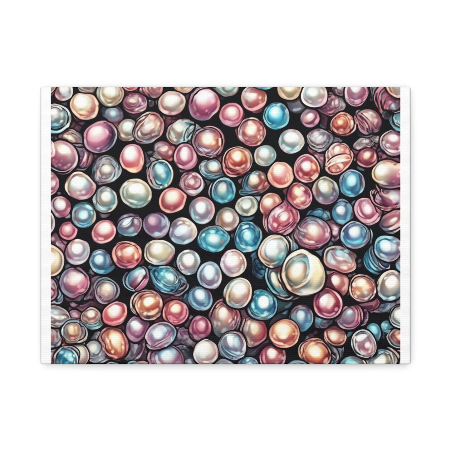 Pearl Bubble Pattern Abstract Gift Art Canvas