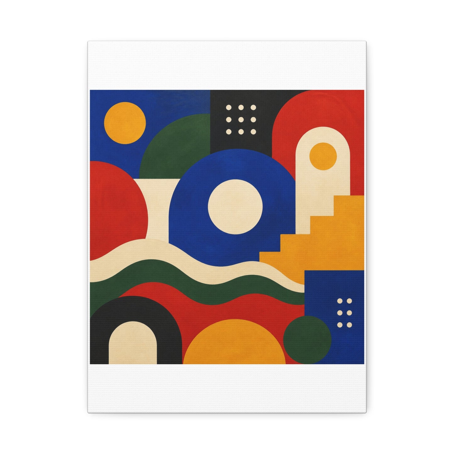 Bold Geometric Balance Abstract Art Canvas Art