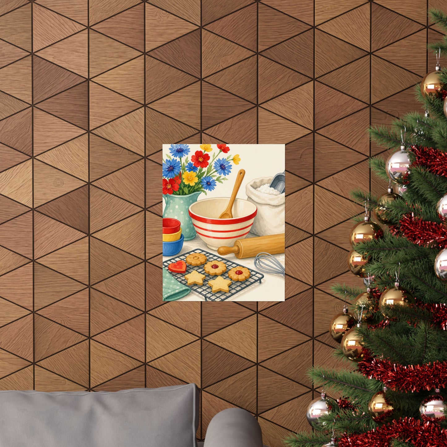 Cheerful Home Baking Hobby Poster