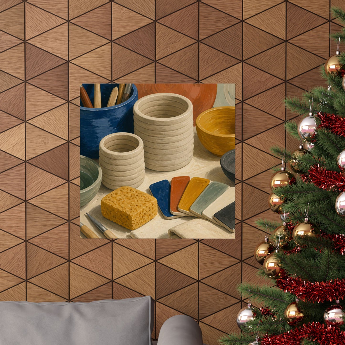 Handbuilt Ceramics Studio Art Poster