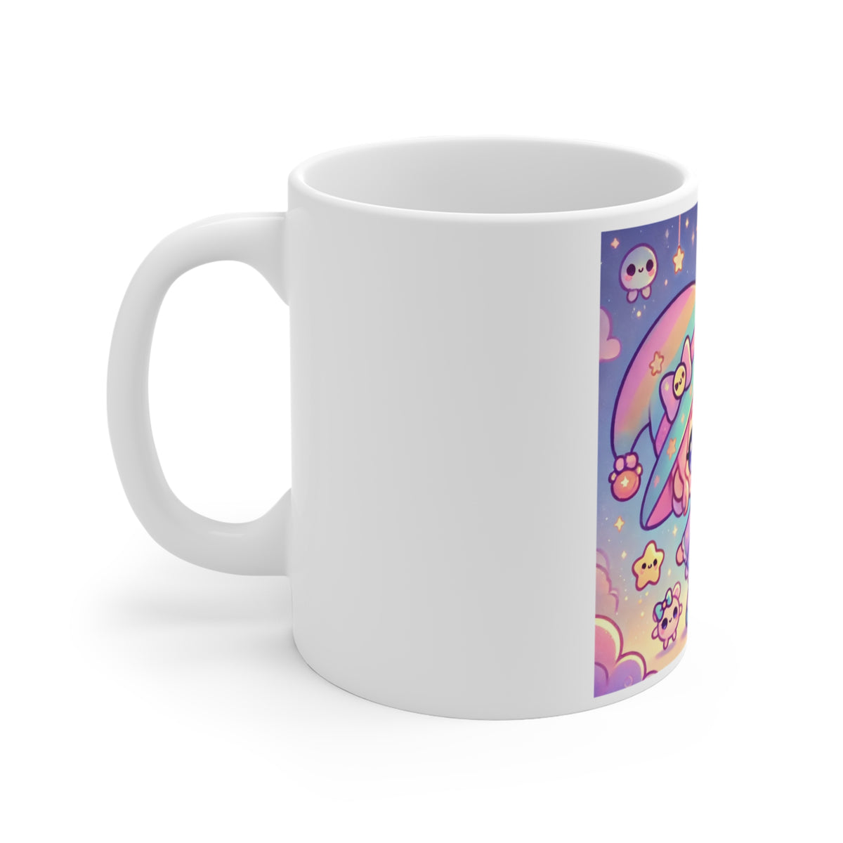 Kawaii Moon Wand Pastel Fantasy Art Coffee Mug