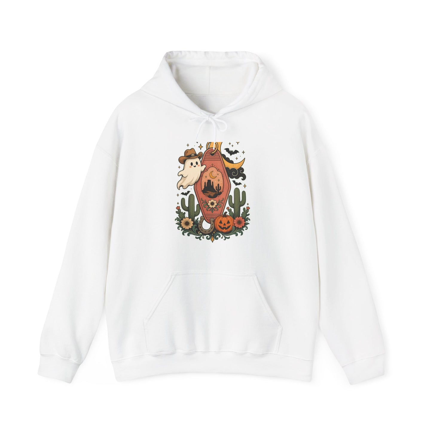 Haunted Desert Keytag Ghost Halloween Hoodie