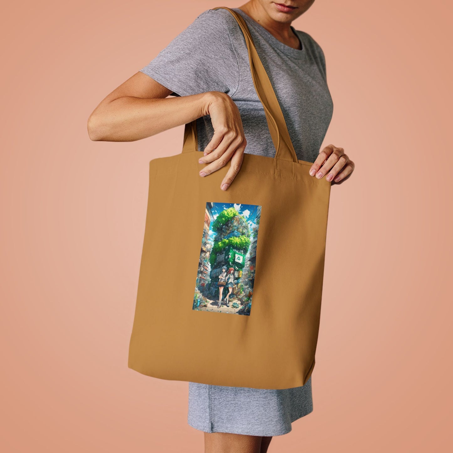 Urban Recycling Anime Friends Reusable Eco Tote Bag