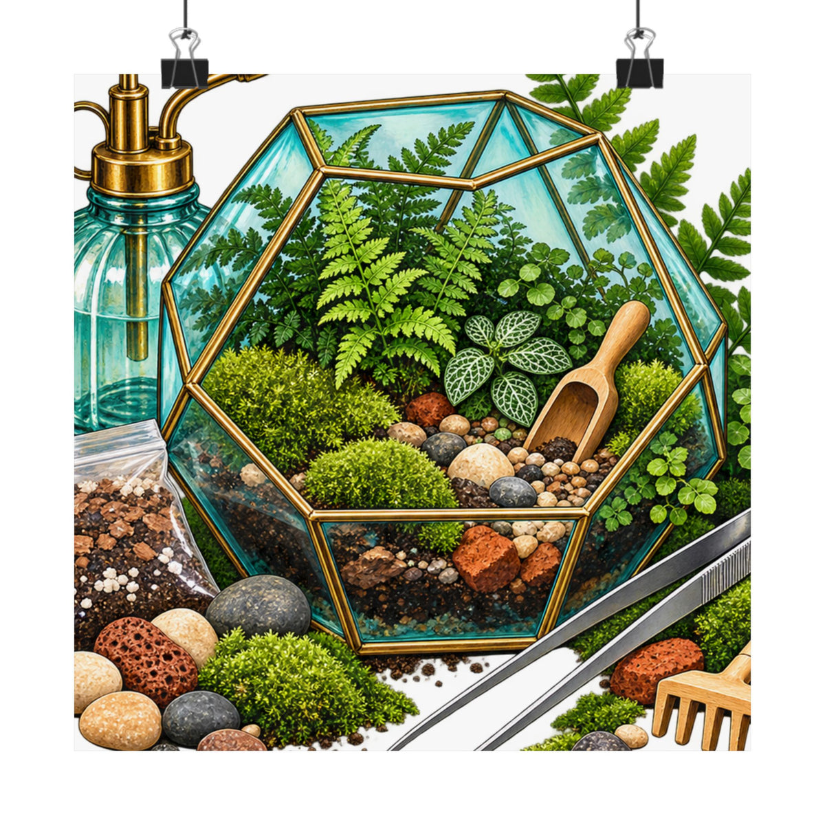 Fern Terrarium Building Workshop Poster