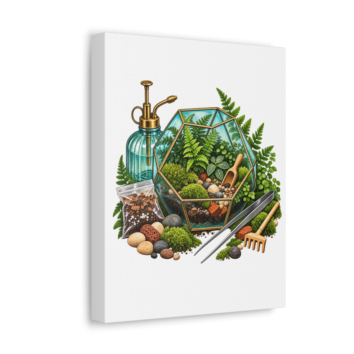 Fern Terrarium Building Workshop Canvas