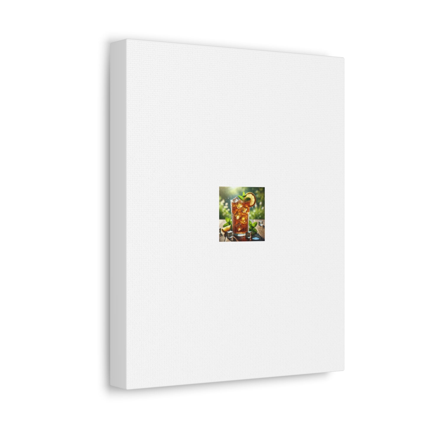 Sunlit Iced Tea Lemon Mint Kitchen Drink Canvas Wall Art