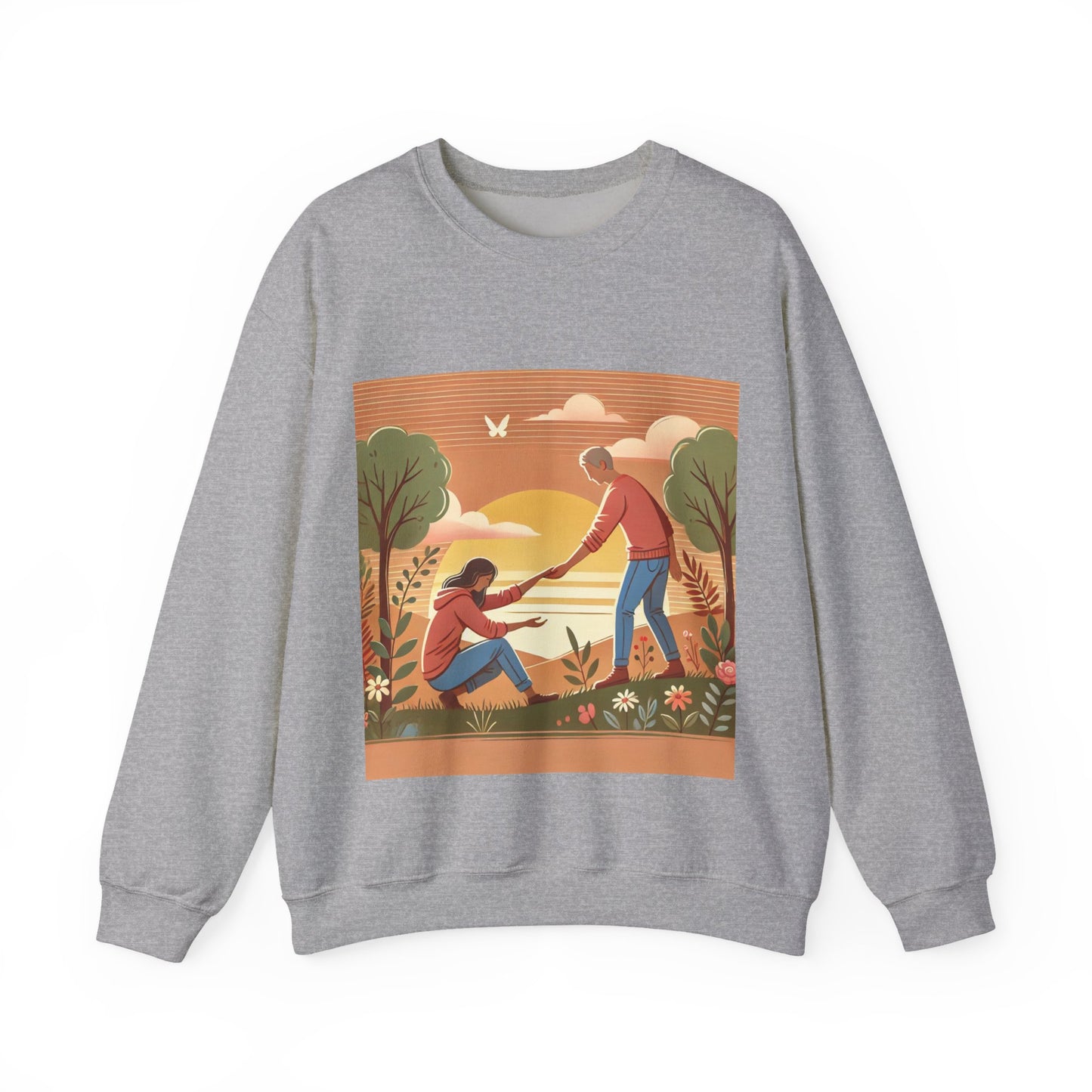 Helping Hands Sunset Garden Sweatshirt