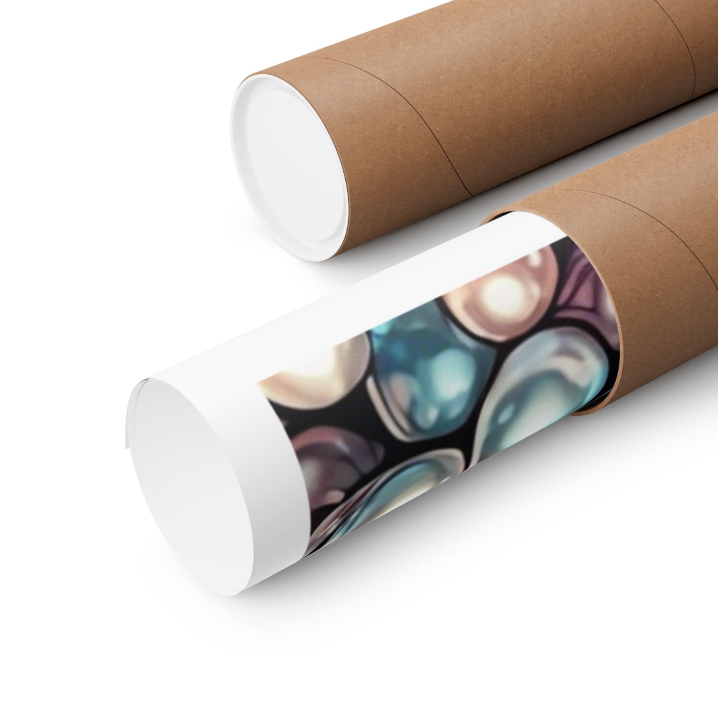 Pearl Bubble Pattern Abstract Gift Art Poster
