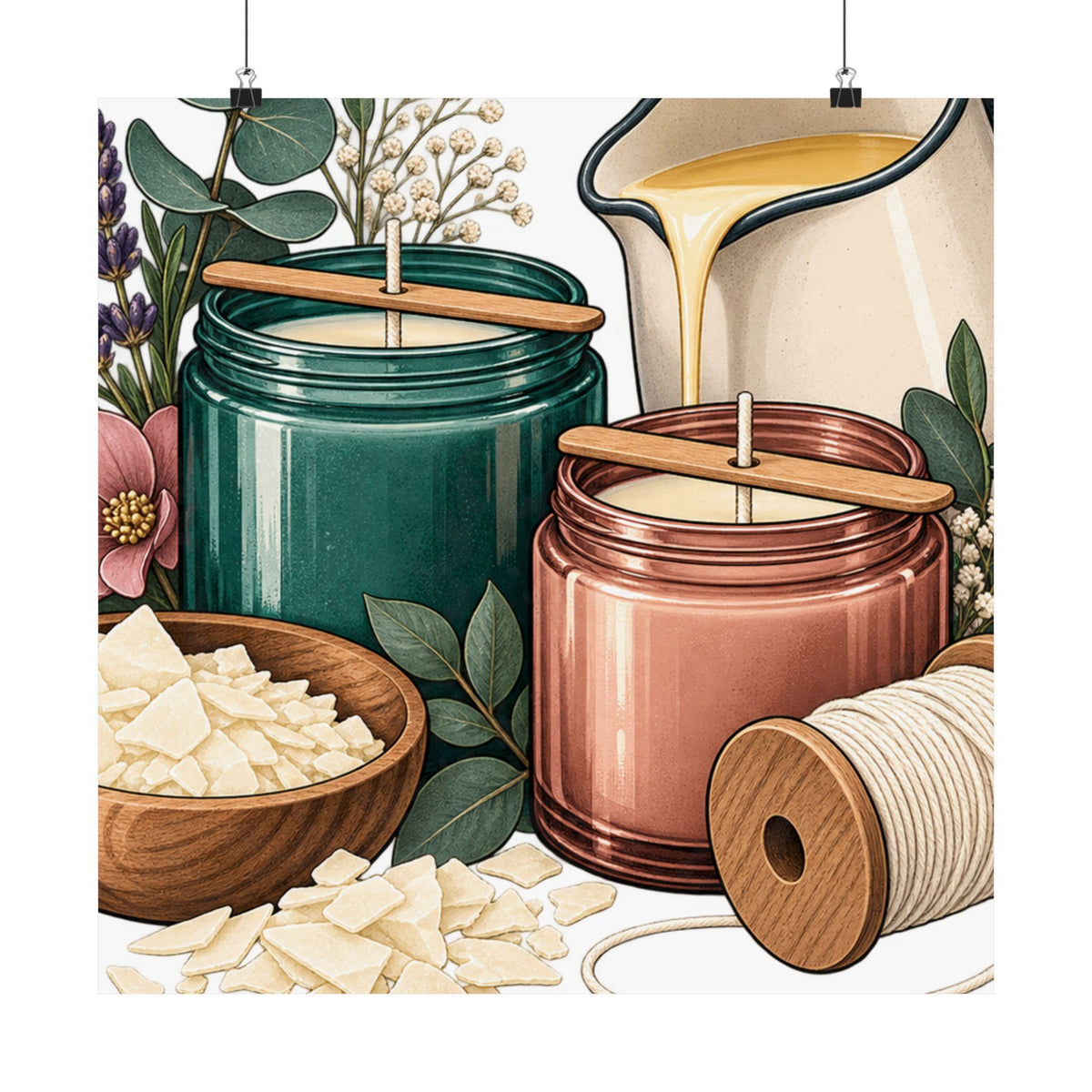 Artisan Candle Making Workshop Poster