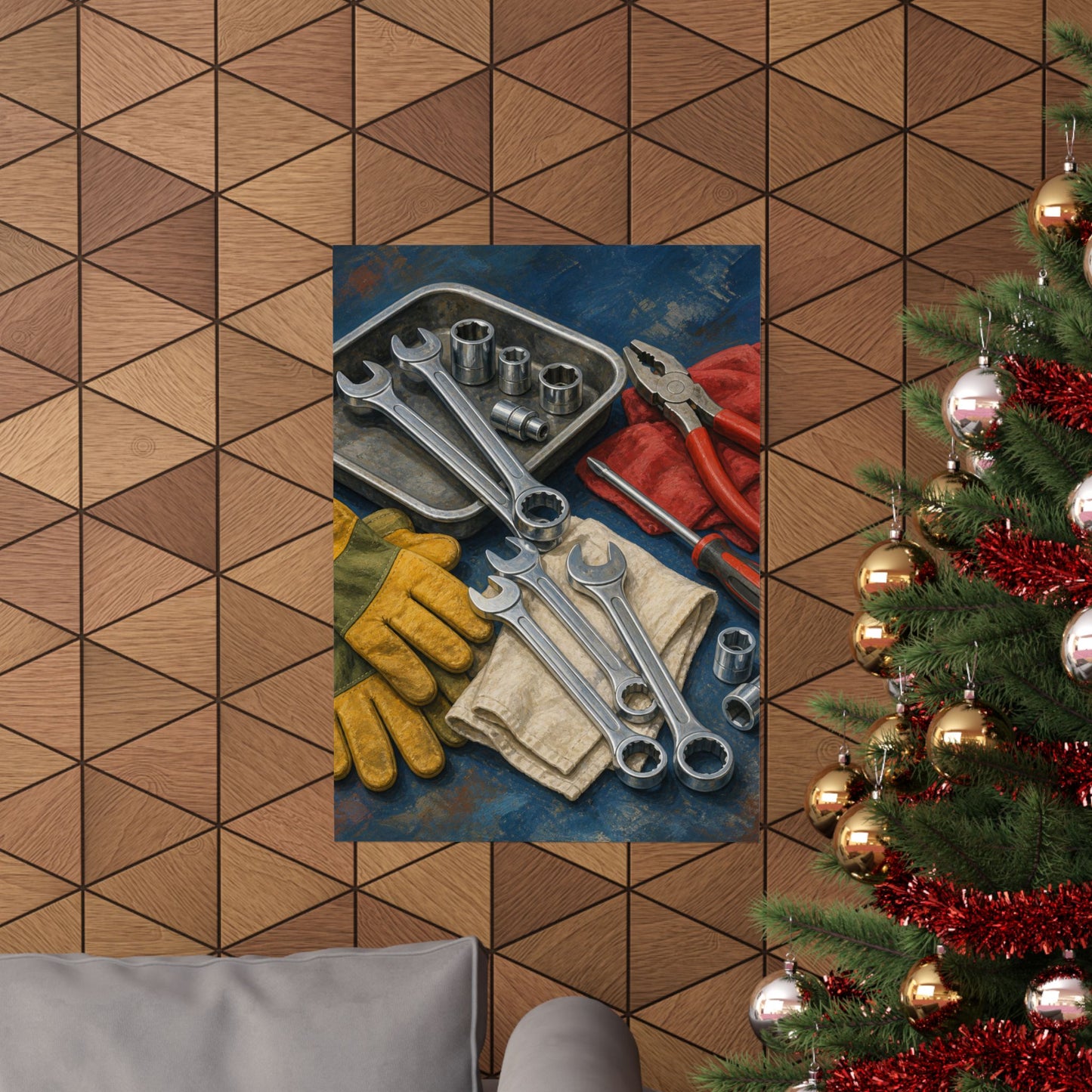 Classic Mechanic Hand Tools Art Poster