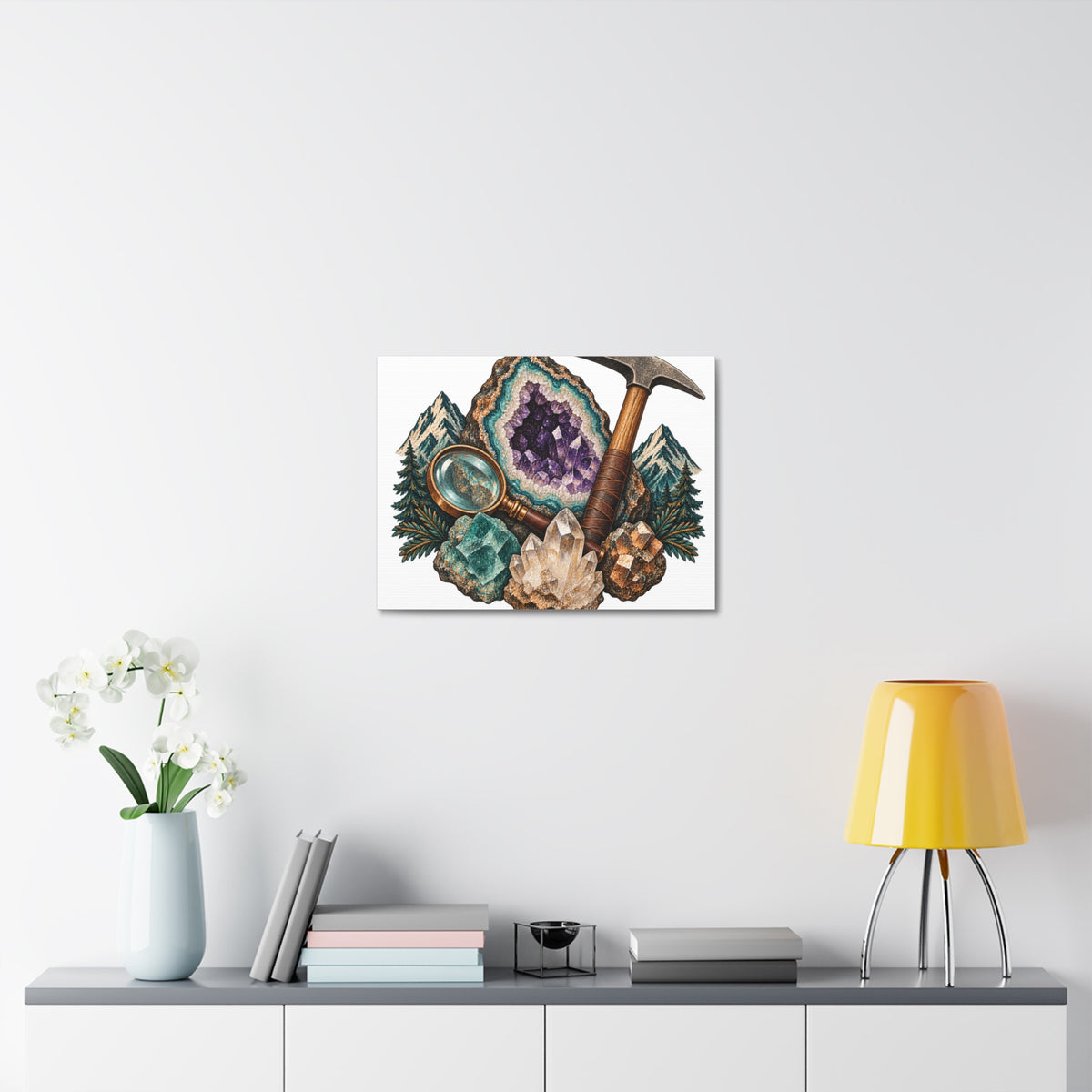 Vintage Geode and Rockhounding Field Kit Canvas