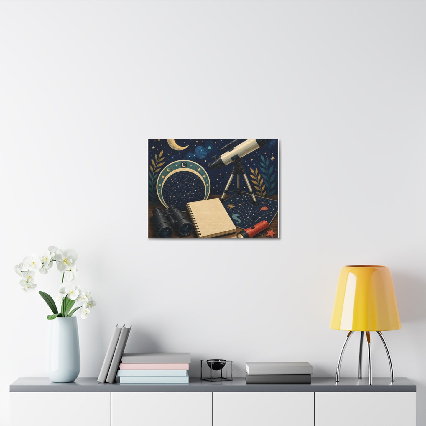 Classic Stargazing Astronomy Hobby Canvas Art