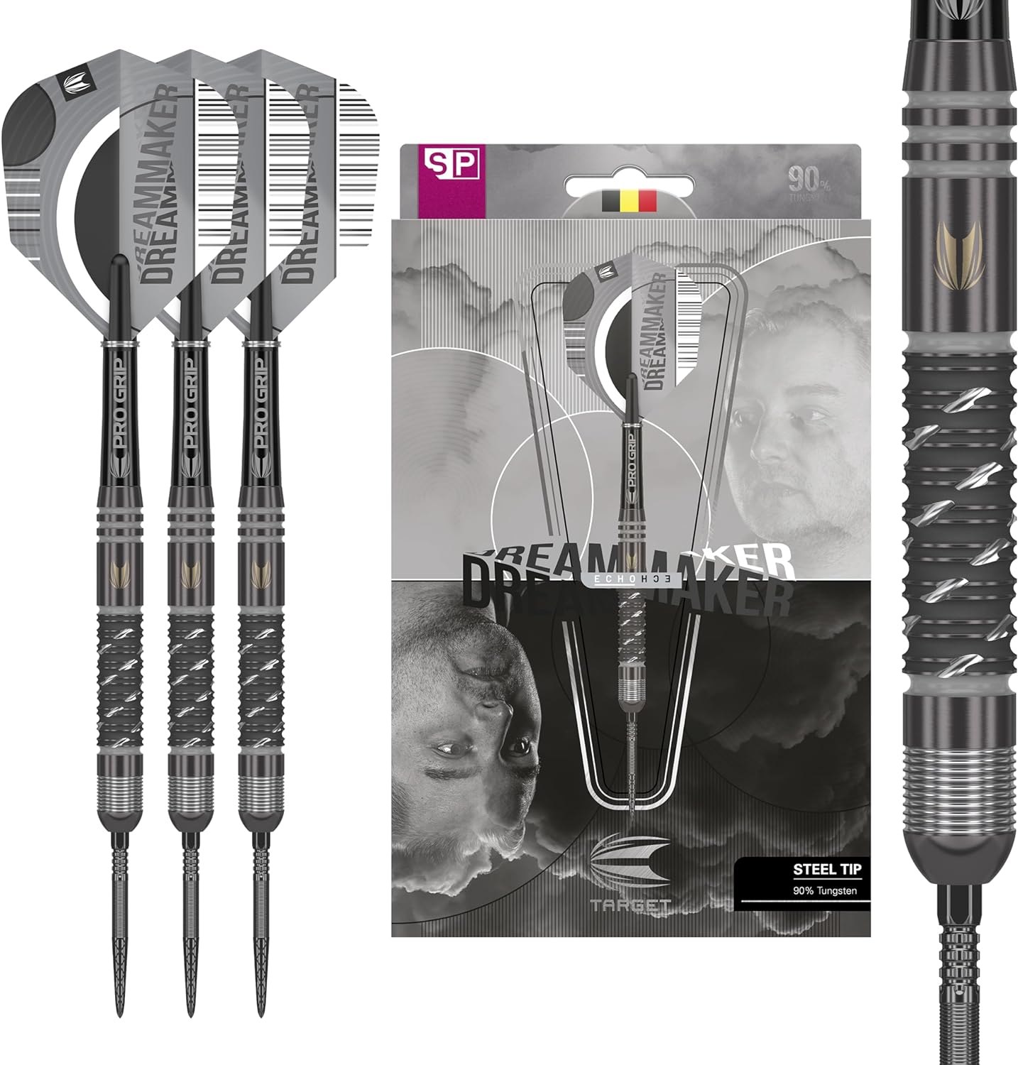 DIMITRI VAN DEN BERGH 90% x ECHO SP STEEL TIP DARTS