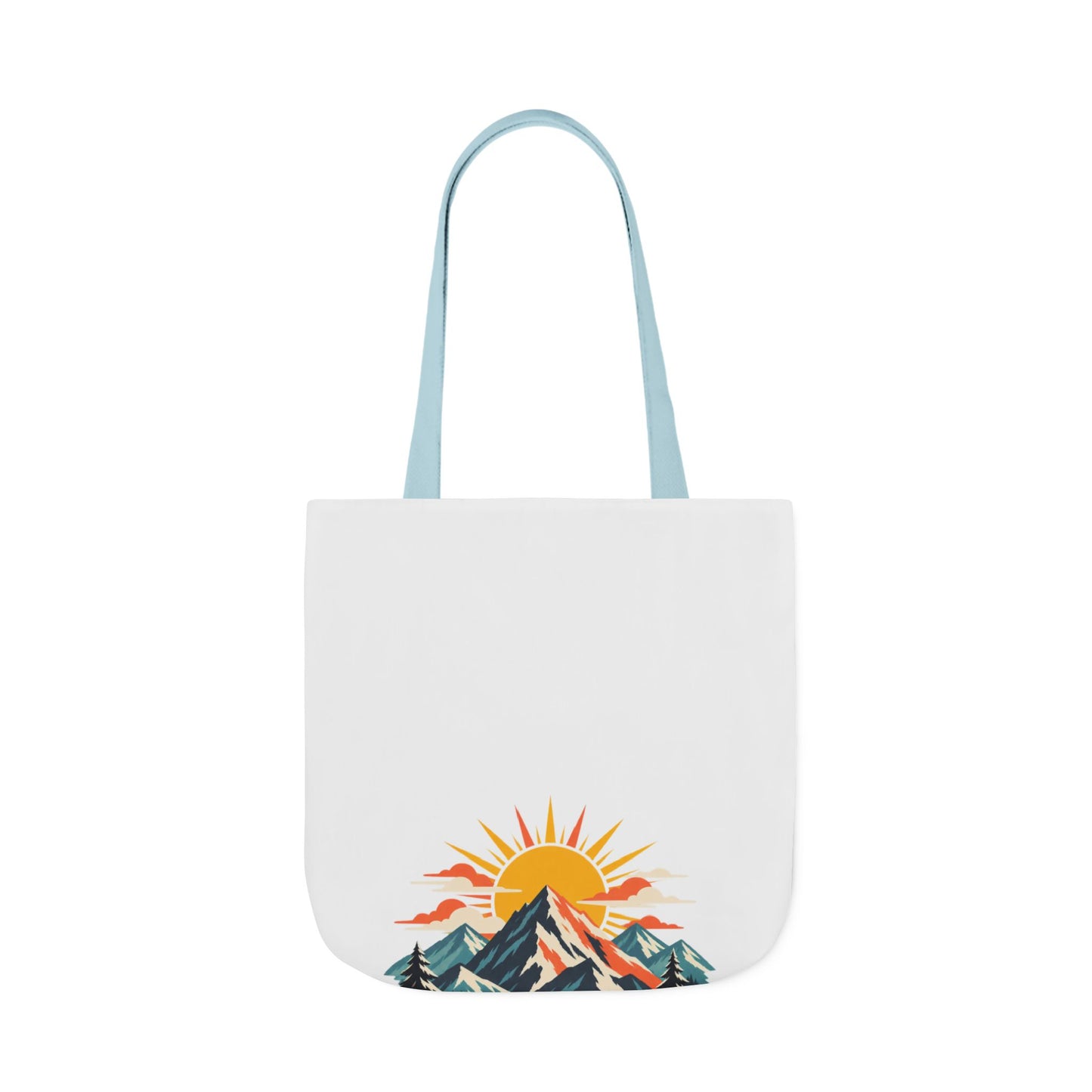 Alpine Sunrise River Mountain Adventure Tote Bag