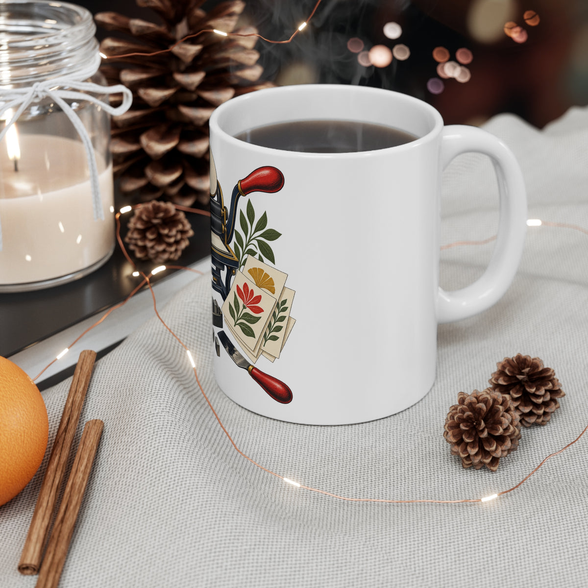 Botanical Letterpress Printshop Mug