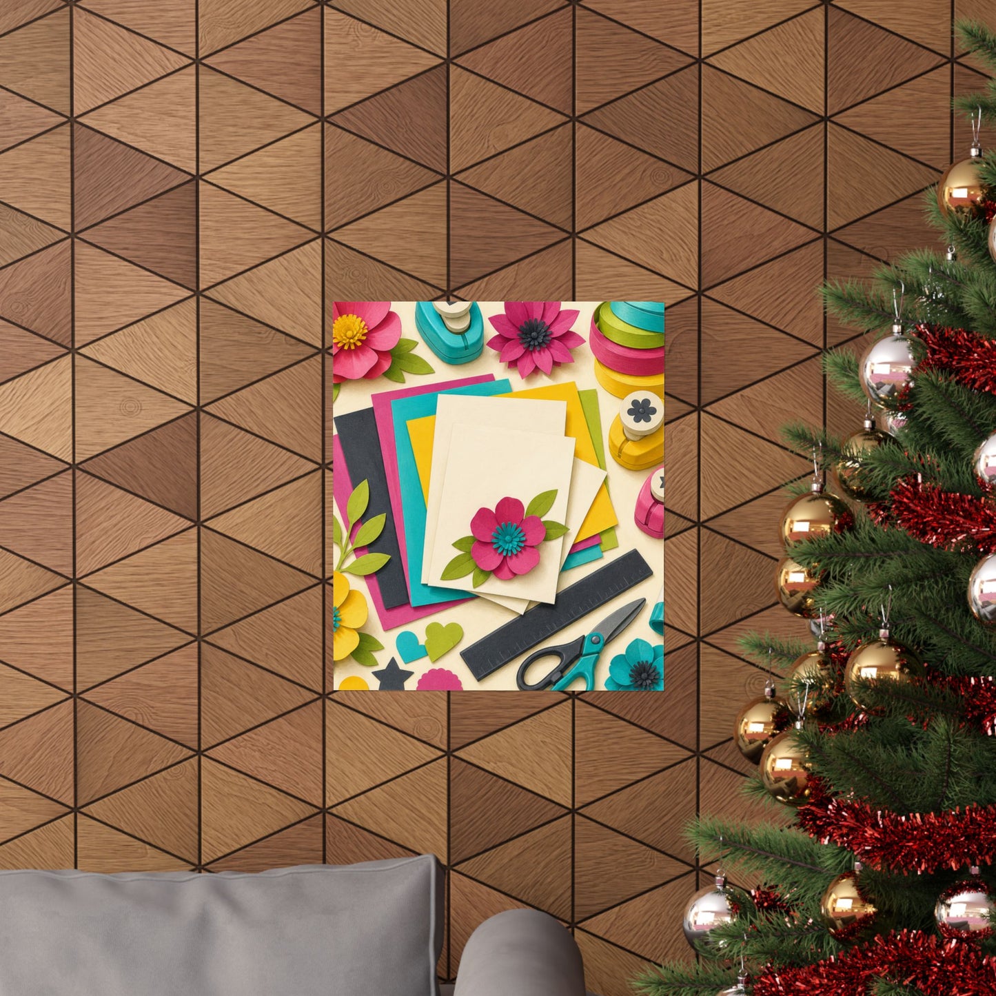 Bright Paper Crafting Hobby Poster