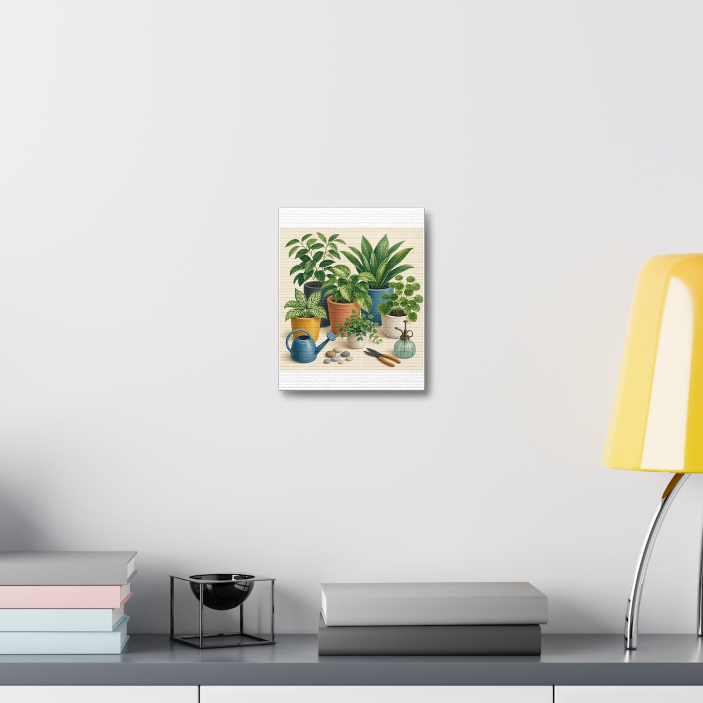 Calm Indoor Houseplant Collection Art Canvas Art