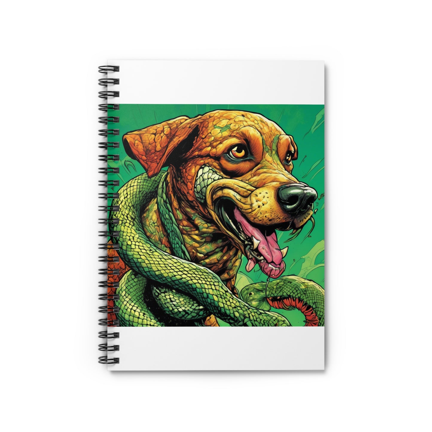 Serpent Guardian Dog Bold Fantasy Spiral Notebook