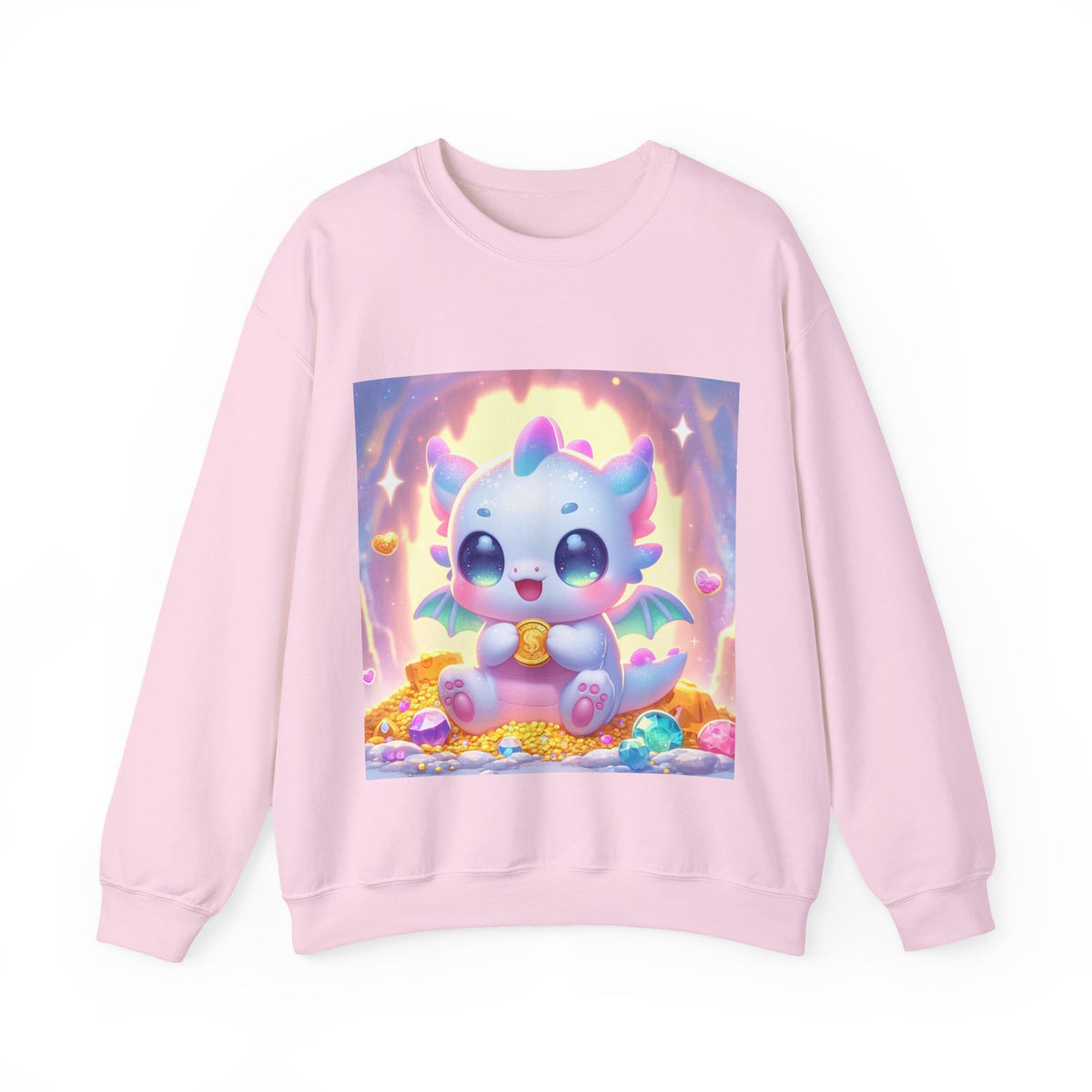 Pastel Treasure Dragon Kawaii Fantasy Sweatshirt