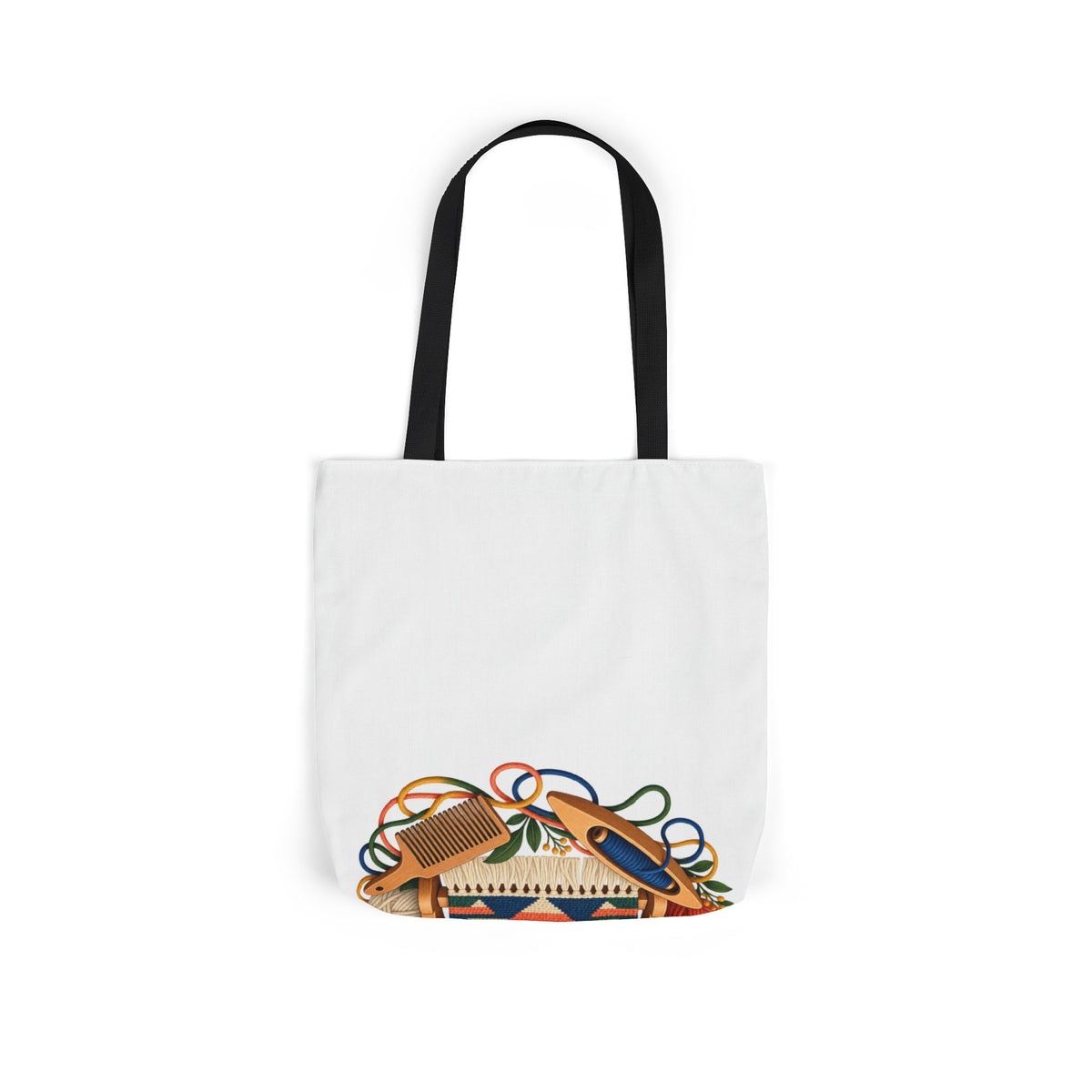 Geometric Hand Weaving Workshop Tote Bag