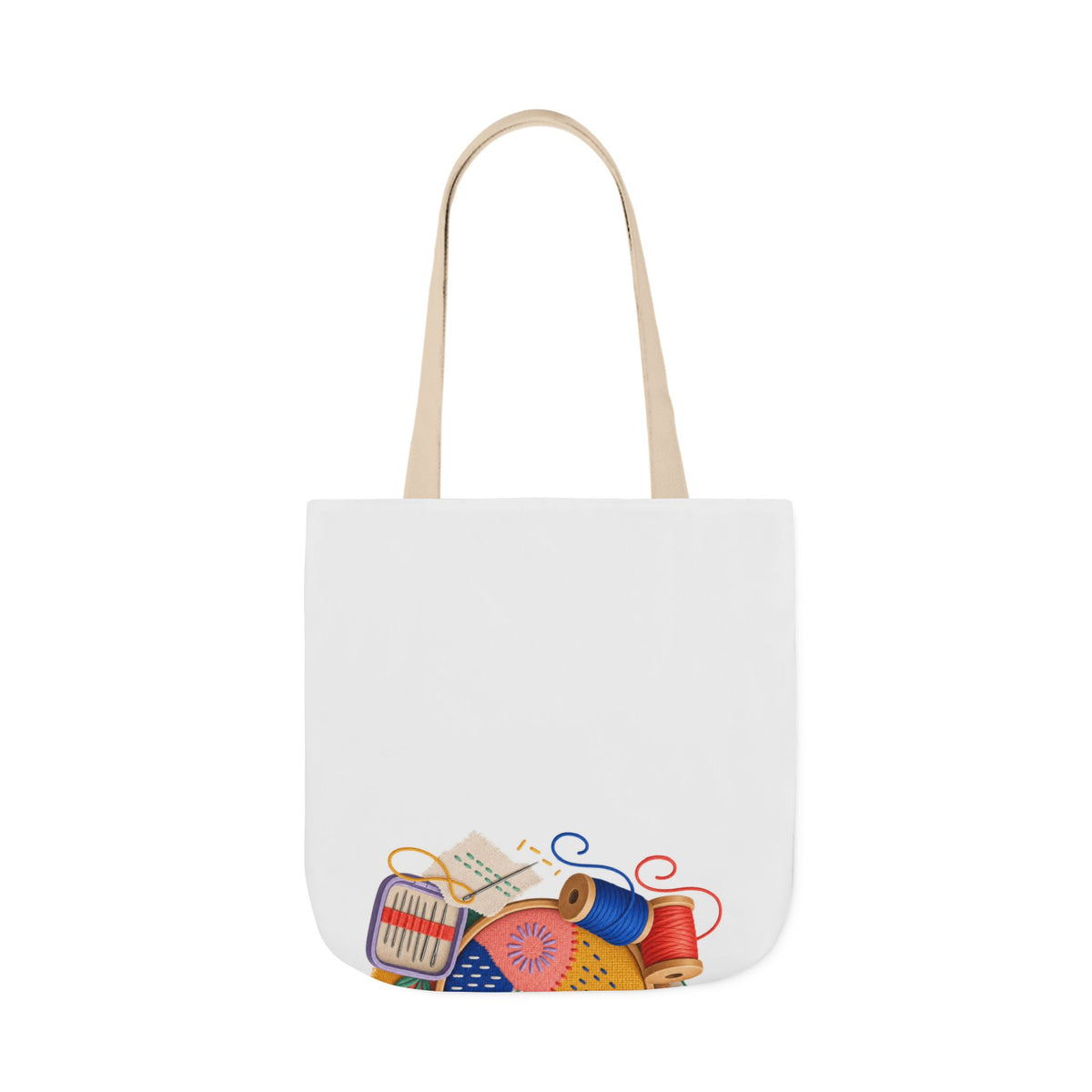 Colorful Visible Mending Workshop Tote Bag