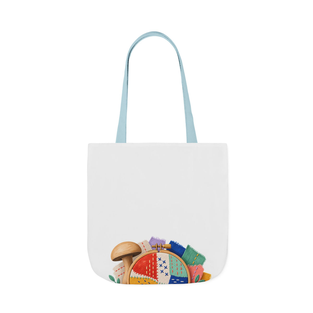 Colorful Visible Mending Workshop Tote Bag