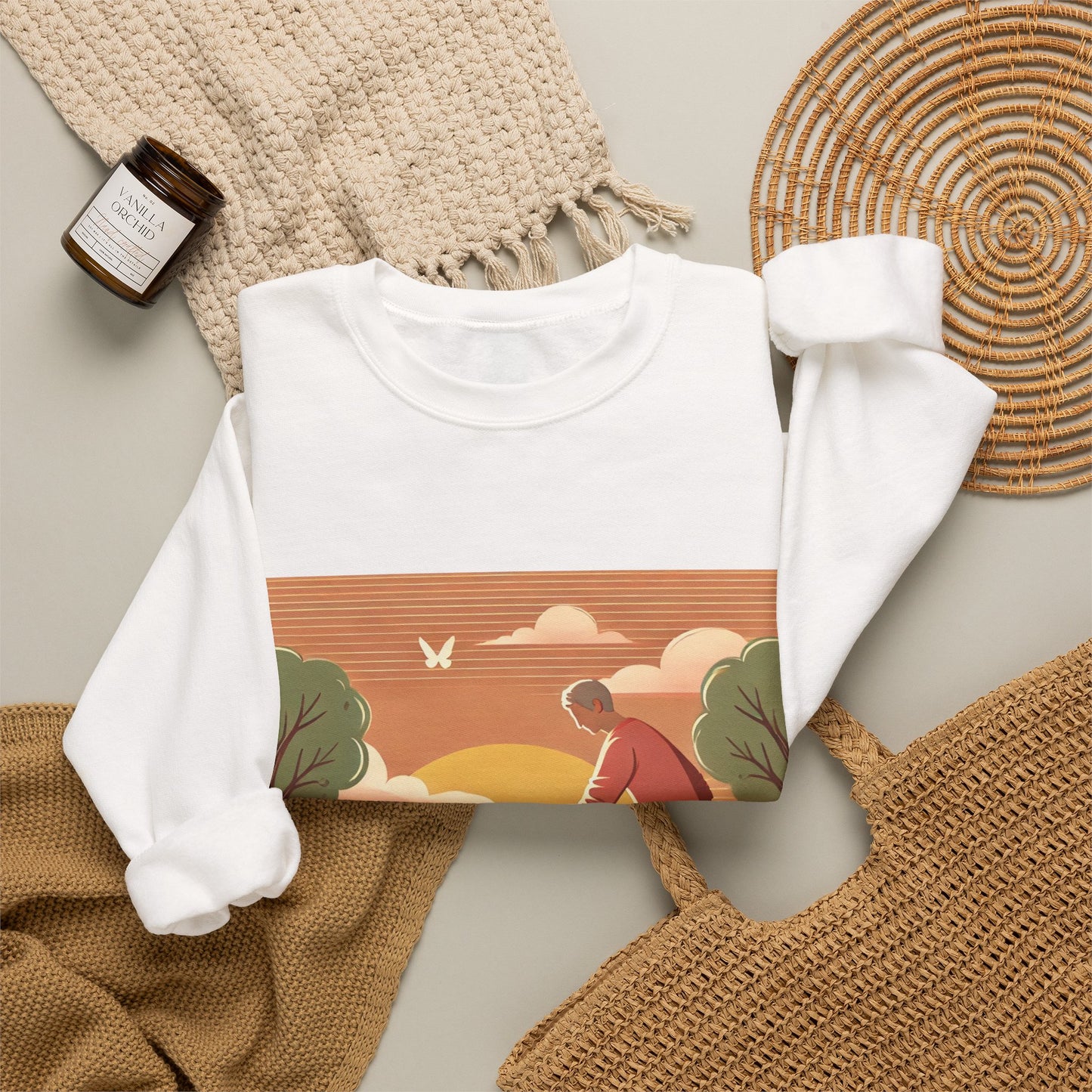 Helping Hands Sunset Garden Sweatshirt