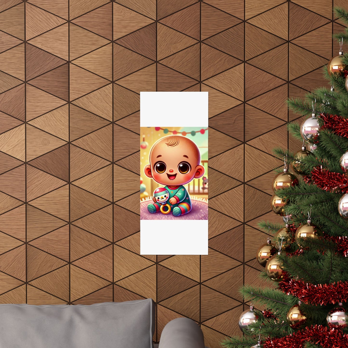 Cheerful Baby Nursery Playroom Art Poster