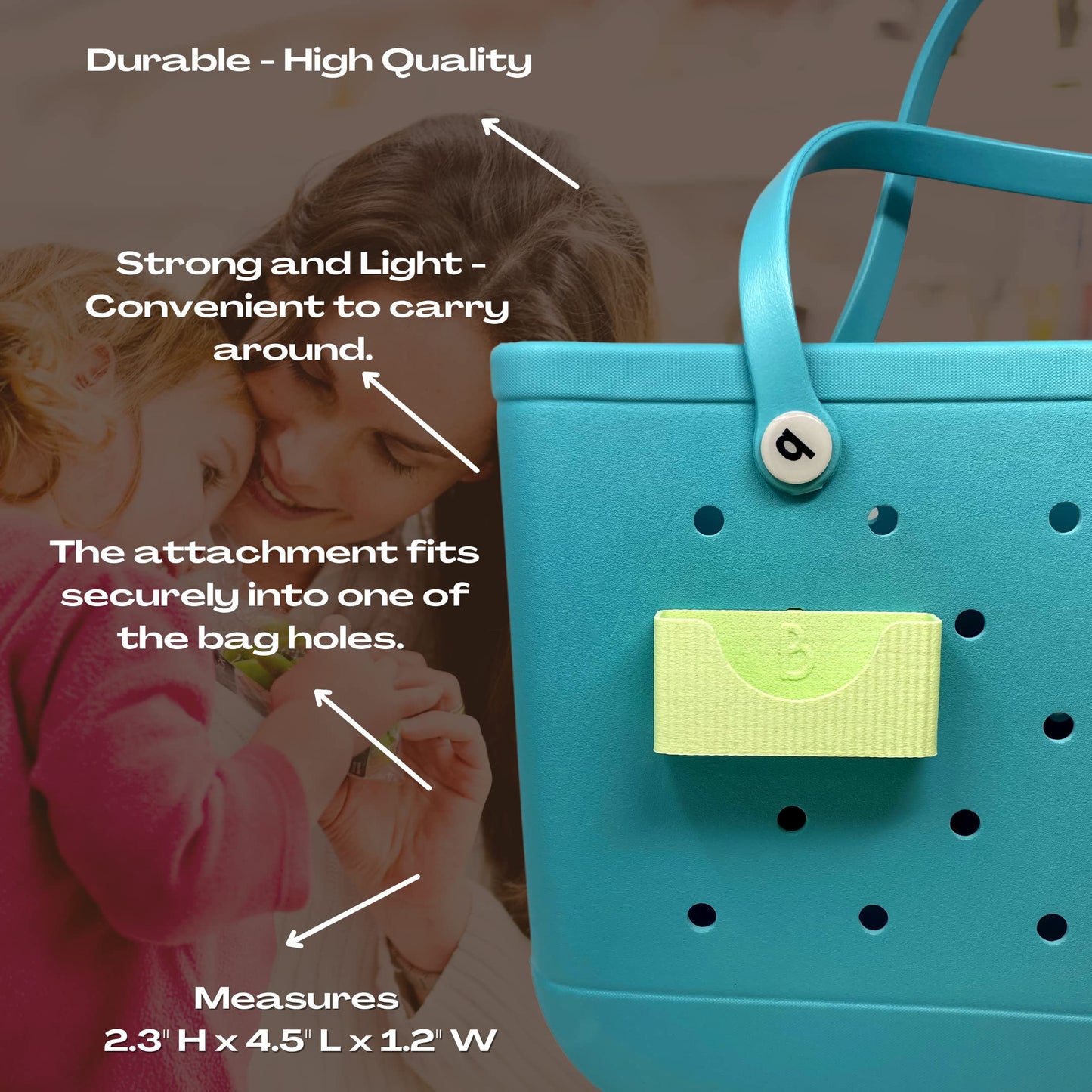 Boglets PREMIUM - Wallet Holder Accessories - Premium Collection - Compatible with Bogg Bag, Simply Southern & other Tote Bags - Decorative Accessories & Organizers - Made in USA - [Green]