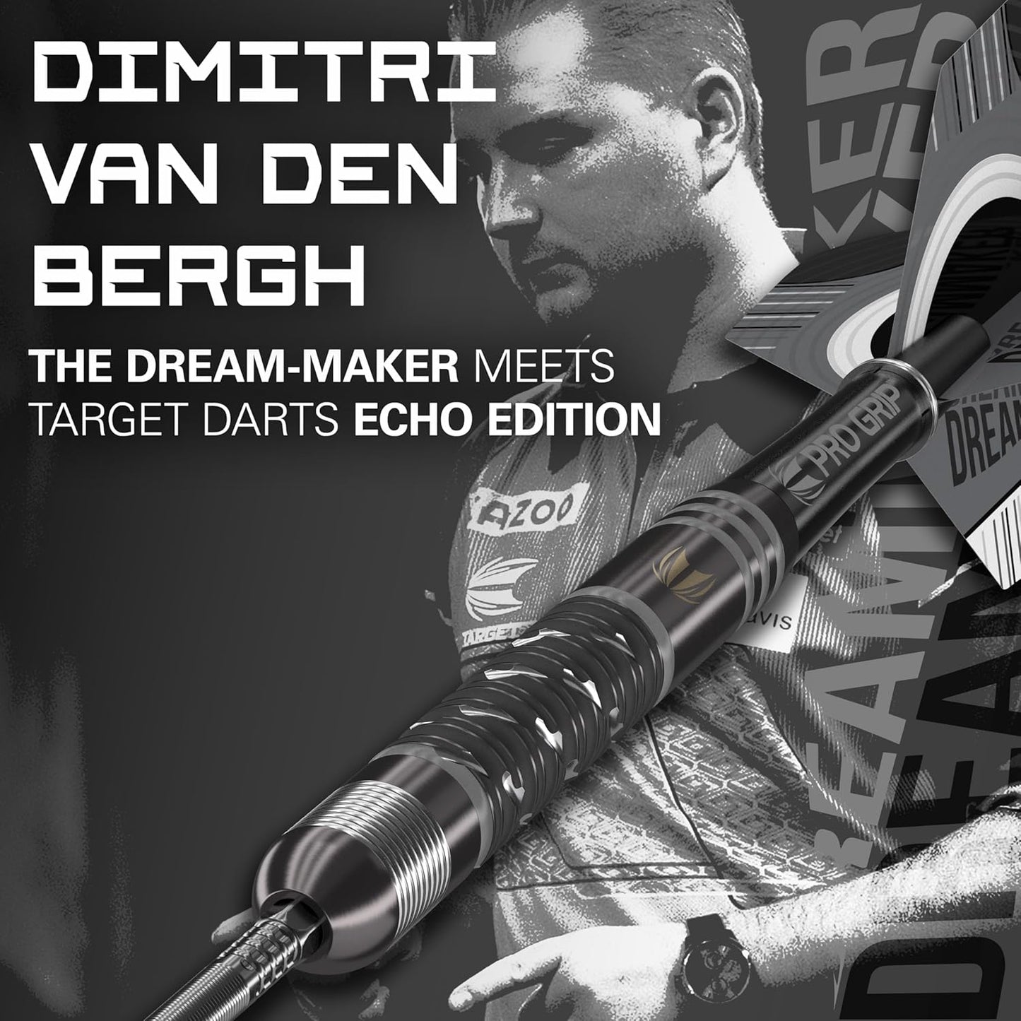 DIMITRI VAN DEN BERGH 90% x ECHO SP STEEL TIP DARTS