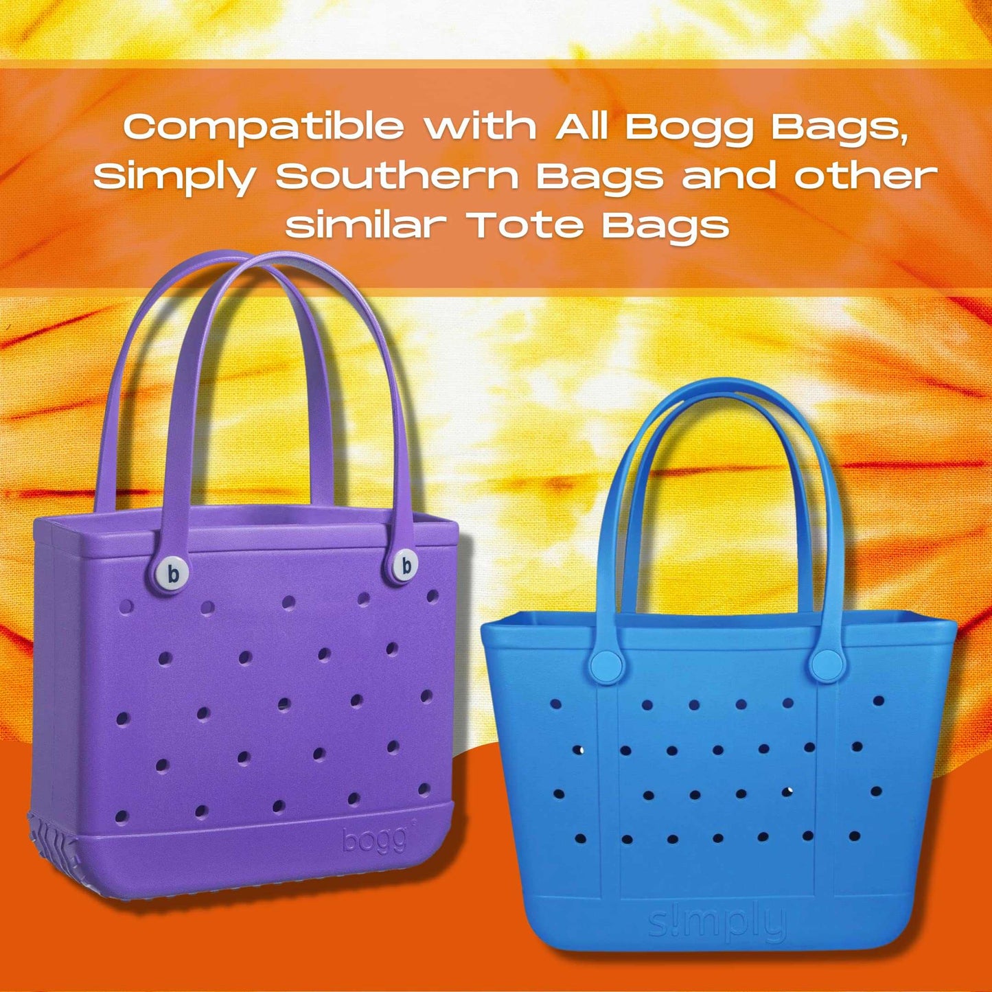 BOGLETS - Cheerleading Charm Compatible with Bogg Bags - Decorative Charm for Bogg Bags & Other Tote Bags (Blue Pom Pom)