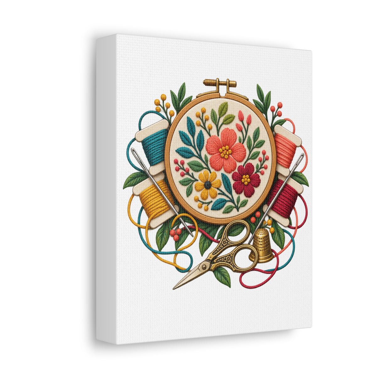 Botanical Embroidery Workshop Canvas